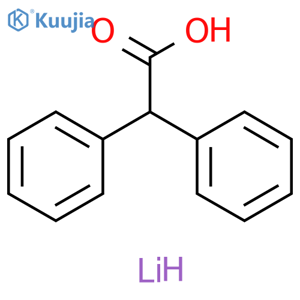 Benzeneacetic acid, α-phenyl-, lithium salt (9CI) structure