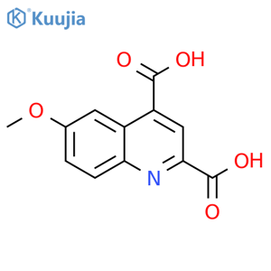 2,4-Quinolinedicarboxylic acid, 6-methoxy- structure