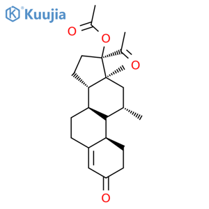 17α-Acetyloxy-11β-methyl-19-norprogesterone structure