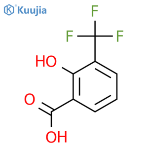 2-Hydroxy-3-(trifluoromethyl)benzoic acid structure