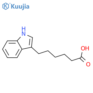 6-(1H-indol-3-yl)hexanoic acid structure