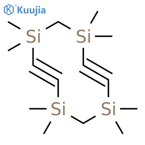 1,3,6,8-Tetrasilacyclodeca-4,9-diyne, 1,1,3,3,6,6,8,8-octamethyl- structure