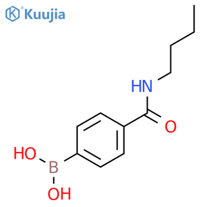 4-(Butylaminocarbonyl)phenylboronic acid structure