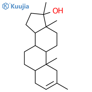 2,17-Dimethyl-5α-androst-2-en-17β-ol structure