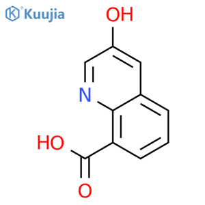 3-hydroxyquinoline-8-carboxylic acid structure