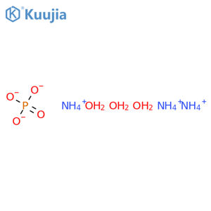 Triammonium phosphate trihydrate structure