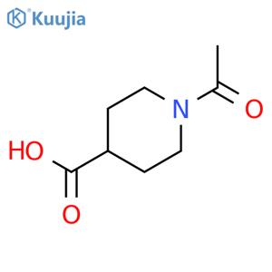 1-Acetylpiperidine-4-carboxylic acid structure