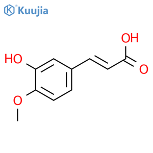 3-Hydroxy-4-methoxycinnamic Acid structure