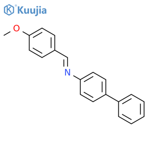 p-Methoxybenzylidene p-Biphenylamine structure