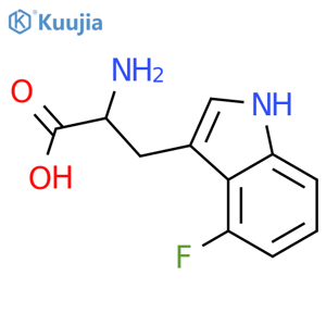 4-Fluoro-DL-tryptophan structure