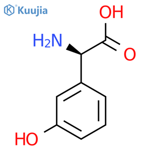 (2R)-2-amino-2-(3-hydroxyphenyl)acetic acid structure