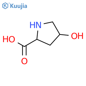 (2R,4R)-4-hydroxypyrrolidine-2-carboxylic acid structure