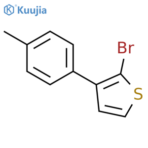 Thiophene, 2-bromo-3-(4-methylphenyl)- structure