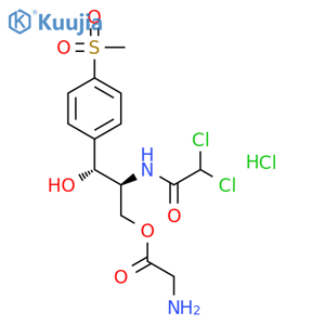 Thiamphenicol glycinate hydrochloride structure