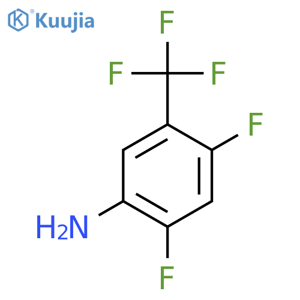 2,4-Difluoro-5-(trifluoromethyl)aniline structure