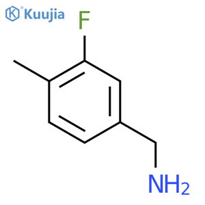 3-Fluoro-4-methylbenzylamine structure