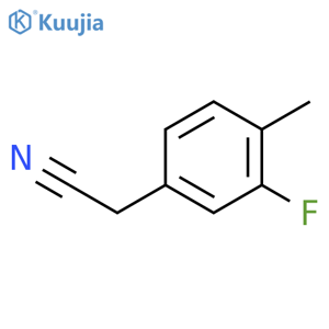 3-Fluoro-4-methylphenylacetonitrile structure