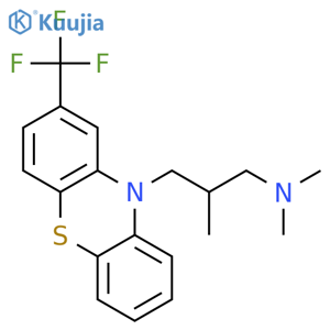 10H-Phenothiazine-10-propanamine,N,N,b-trimethyl-2-(trifluoromethyl)- structure