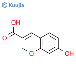 3-(4-Hydroxy-2-methoxyphenyl)acrylic acid structure