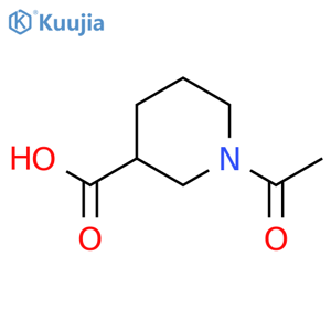 1-Acetylpiperidine-3-carboxylic acid structure