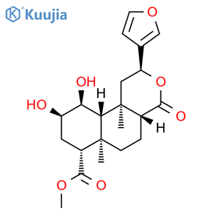 2H-Naphtho[2,1-c]pyran-7-carboxylic acid, 2-(3-furanyl)dodecahydro-9,10-dihydroxy-6a,10b-dimethyl-4-oxo-, methyl ester, (2S,4aR,6aR,7R,9R,10S,10aS,10bR)- structure