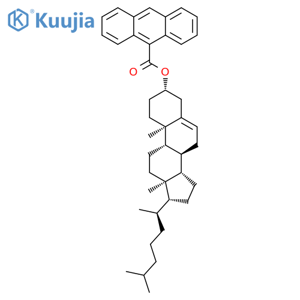 Cholest-5-en-3-ol (3b)-, 9-anthracenecarboxylate (9CI) structure