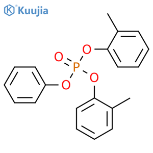 Phosphoric acid,bis(methylphenyl) phenyl ester structure