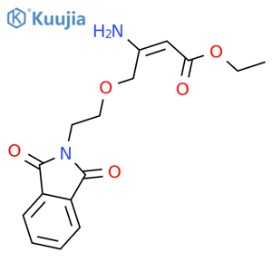 Ethyl 3-amino-4-(2-phthalimidoethoxy)crotonate structure