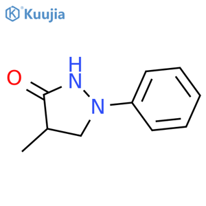 4-Methyl-1-phenylpyrazolidin-3-one structure