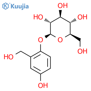 b-D-Glucopyranoside,4-hydroxy-2-(hydroxymethyl)phenyl structure