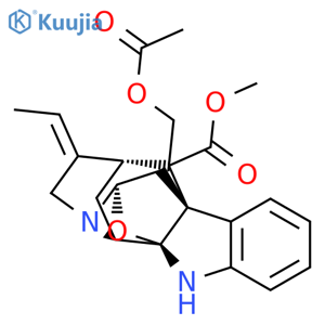 2H,12H-6,12a-Epoxy-2,7a-methanoindolo[2,3-a]quinolizine-14-carboxylicacid, 14-[(acetyloxy)methyl]-3-ethylidene-1,3,4,6,7,12b-hexahydro-, methylester, (2S,3E,6S,7aS,12aR,12bS,14R)- structure