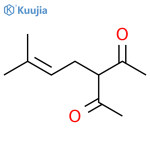 2,4-Pentanedione, 3-(3-methyl-2-butenyl)- structure