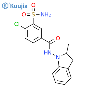 Indapamide structure