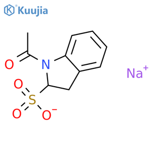 SODIUM 1-ACETYLINDOLINE-2-SULFONATE structure