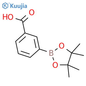 3-(tetramethyl-1,3,2-dioxaborolan-2-yl)benzoic acid structure