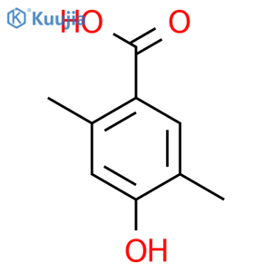 4-Hydroxy-2,5-dimethylbenzoic acid structure