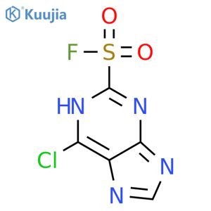 6-Chloro-1H-purine-2-sulfonyl fluoride structure