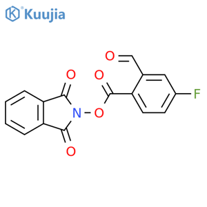 1,3-Dihydro-1,3-dioxo-2H-isoindol-2-yl 4-fluoro-2-formylbenzoate structure