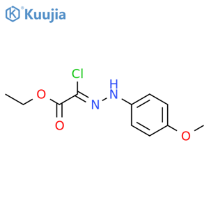 ethyl 2-chloro-2-[(4-methoxyphenyl)hydrazono]acetate structure