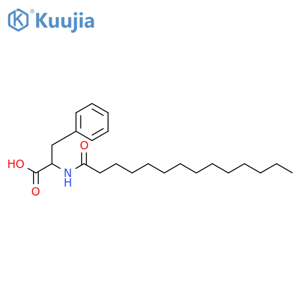 D-Phenylalanine,N-(1-oxotetradecyl)- structure