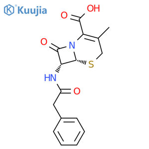 7-Phenyl-acetamido-deacetoxy-cephalosporanic-acid structure