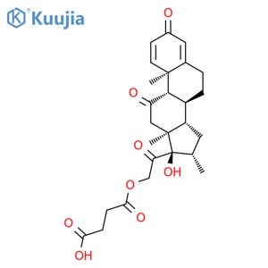 Meprednisone hemisuccinate structure