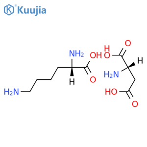 (S)-2,6-Diaminohexanoic acid compoundwith (S)-2-aminosuccinic acid (1:1) structure