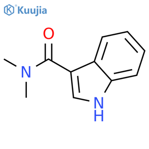 N,N-dimethyl-1H-indole-3-carboxamide structure