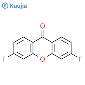 9H-Xanthen-9-one, 3,6-difluoro- structure