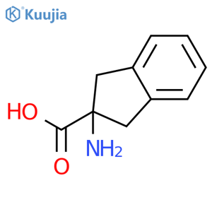 2-amino-2,3-dihydro-1H-indene-2-carboxylic acid structure