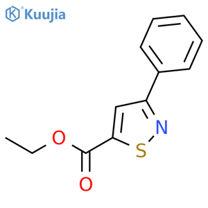 ethyl 3-phenylisothiazole-5-carboxylate structure