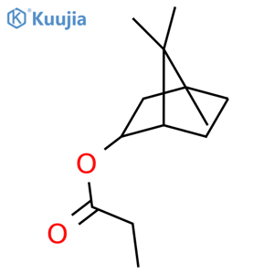 Isobornyl propanoate structure