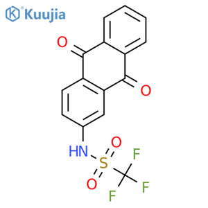 Methanesulfonamide,N-(9,10-dihydro-9,10-dioxo-2-anthracenyl)-1,1,1-trifluoro- structure