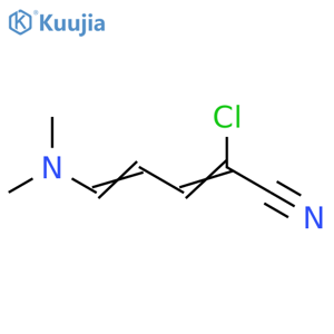 2,4-Pentadienenitrile, 2-chloro-5-(dimethylamino)- structure